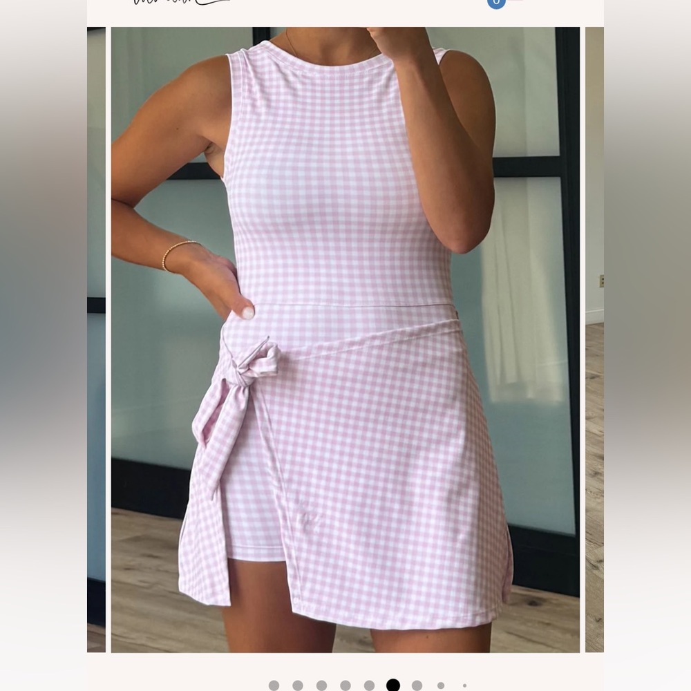 TALULAH Pink Gingham Dress